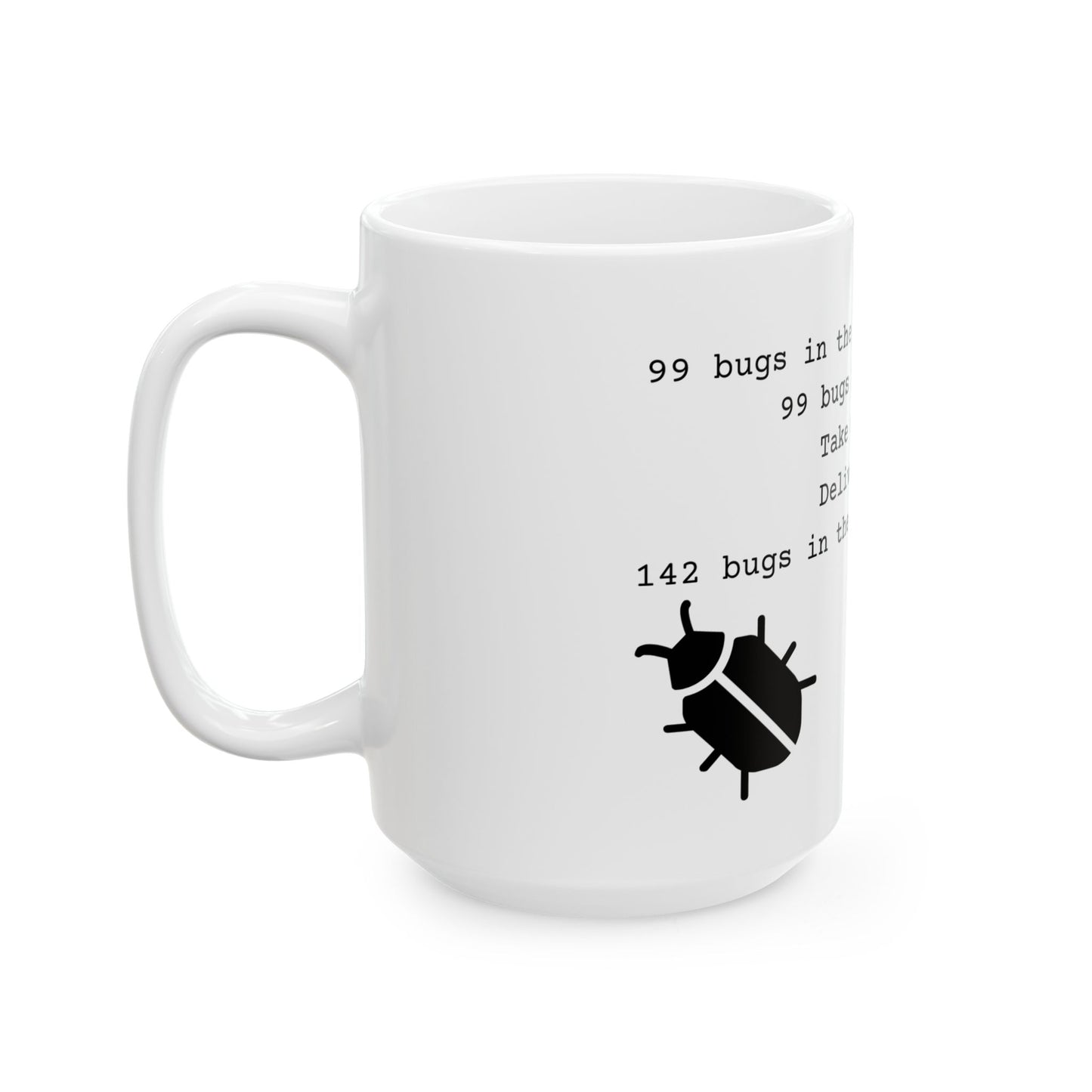 99 Bugs Mug - White