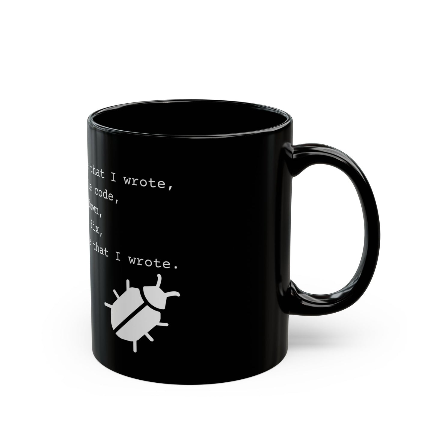 99 Bugs Mug - Black