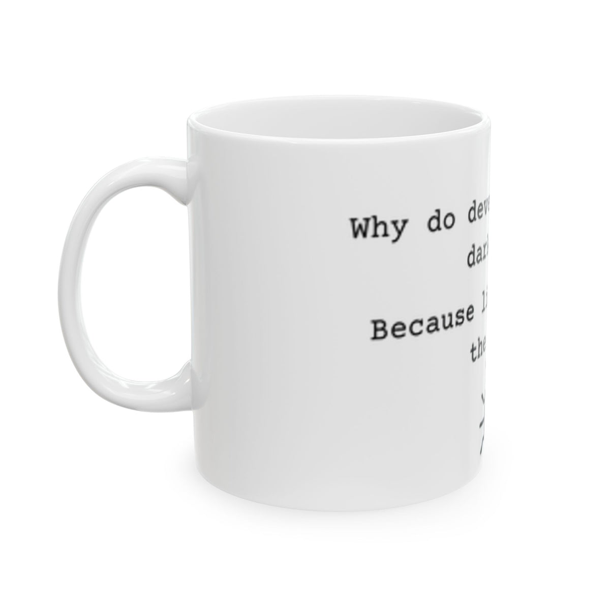 Dark Mode Mug - White V2