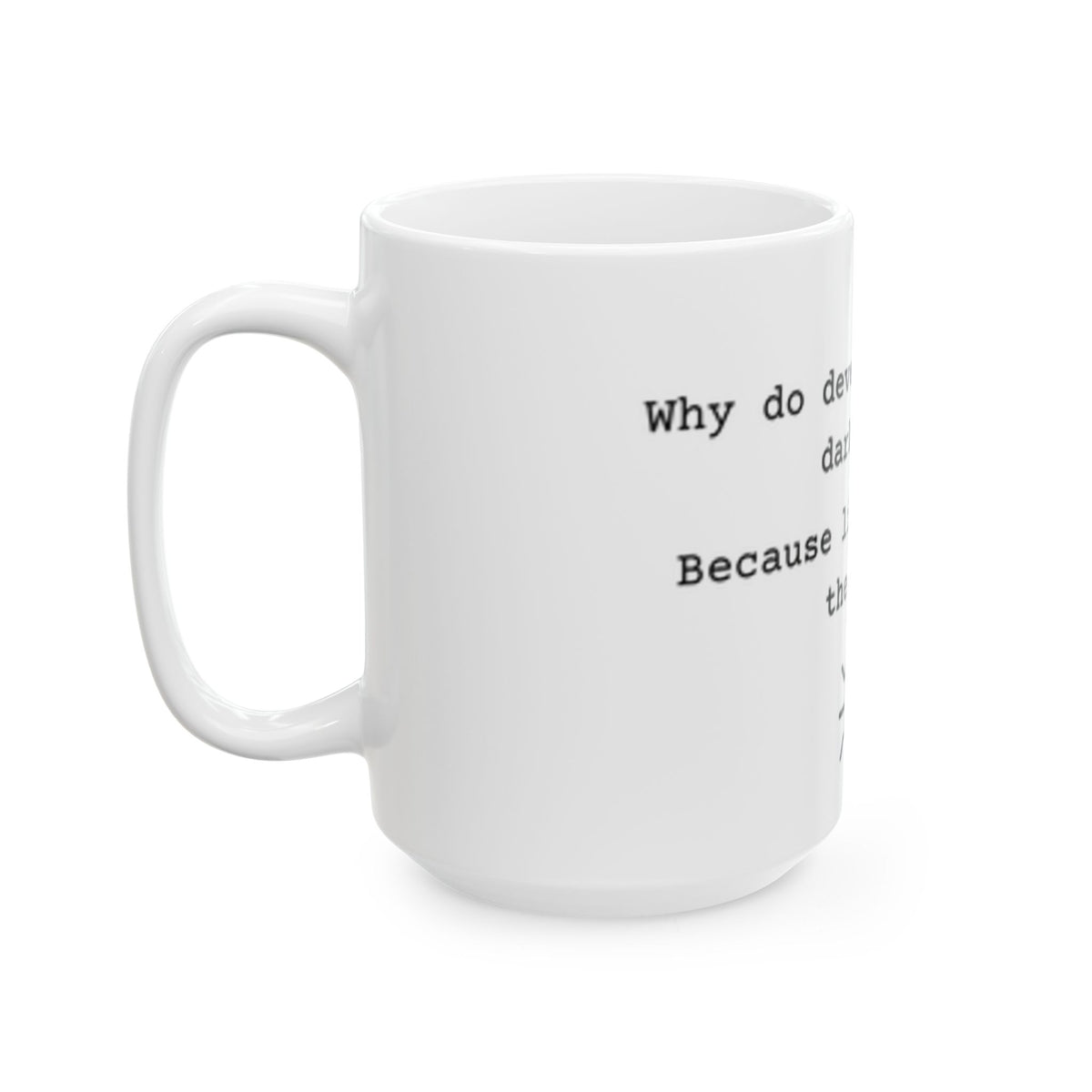 Dark Mode Mug - White V2