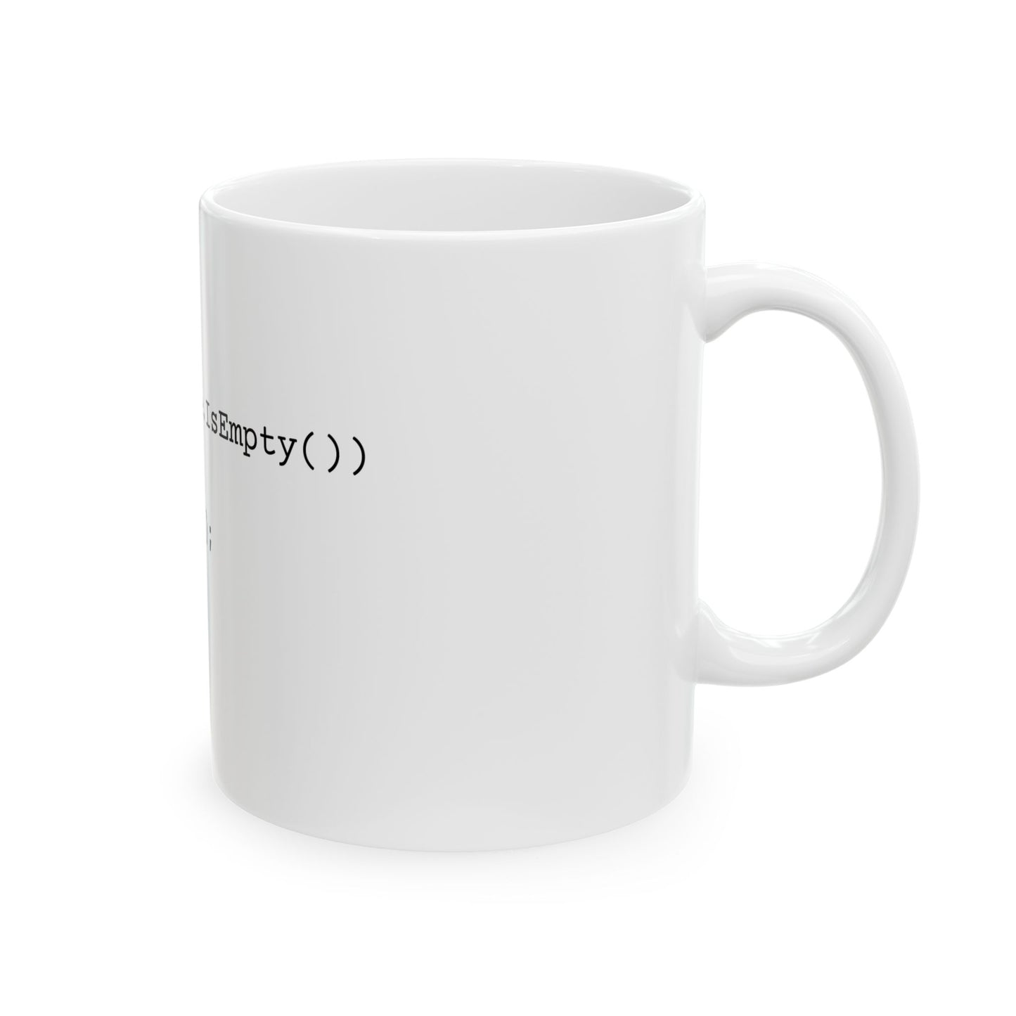 While Coffee Is True Mug - White