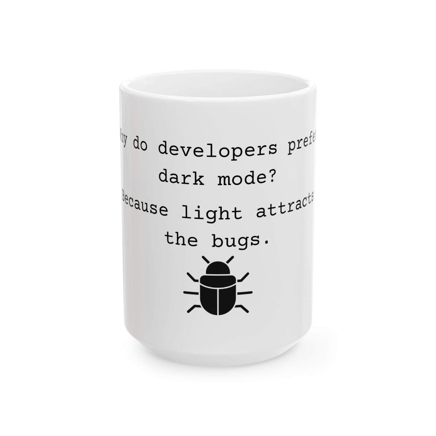 Dark Mode Mug - White