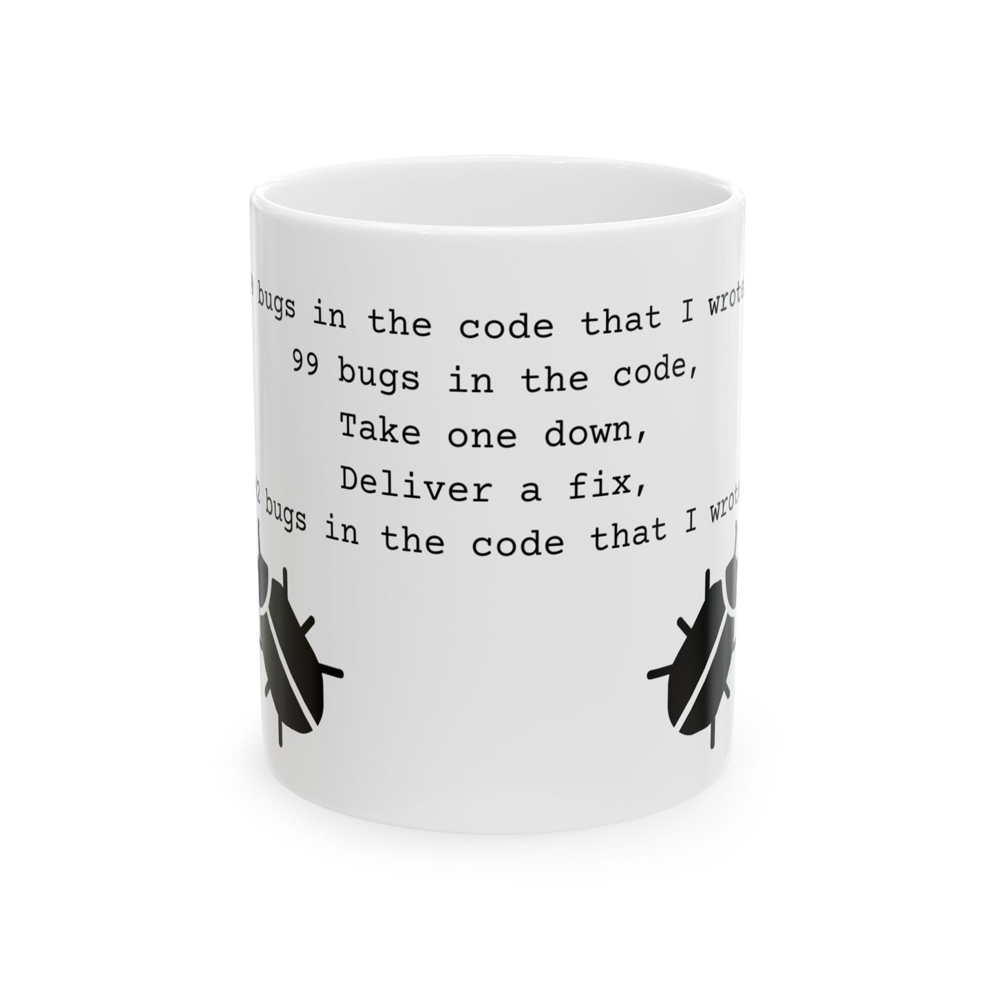 99 Bugs Mug - White