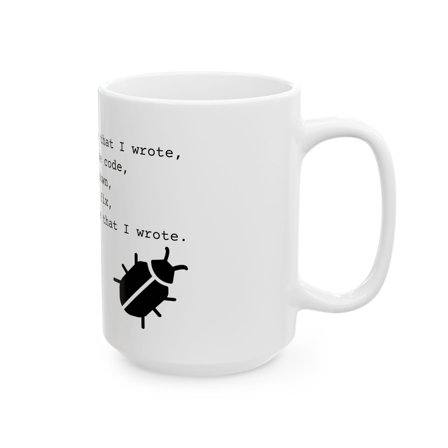 99 Bugs Mug - White