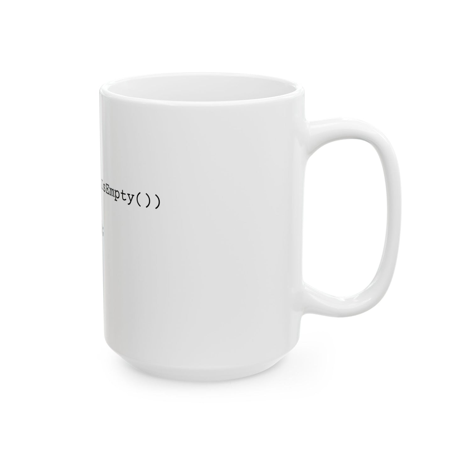 While Coffee Is True Mug - White