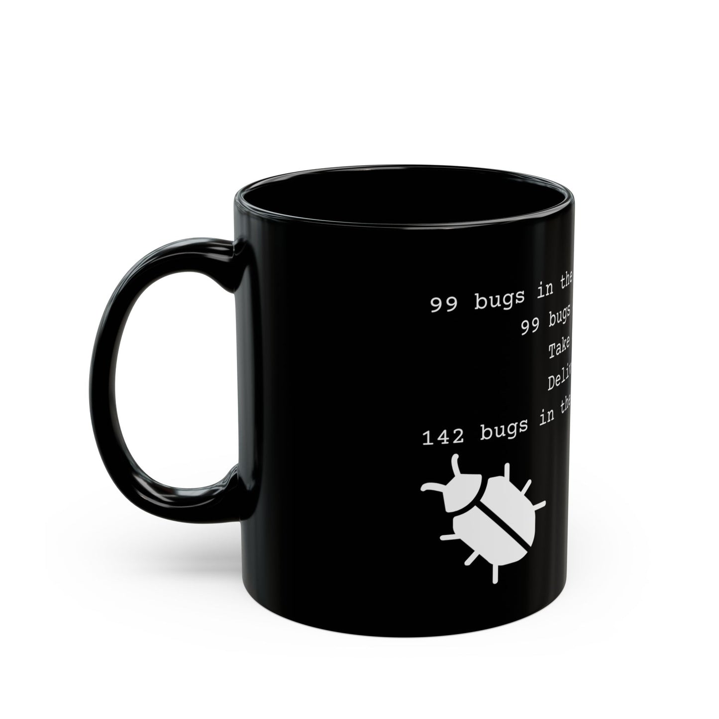 99 Bugs Mug - Black