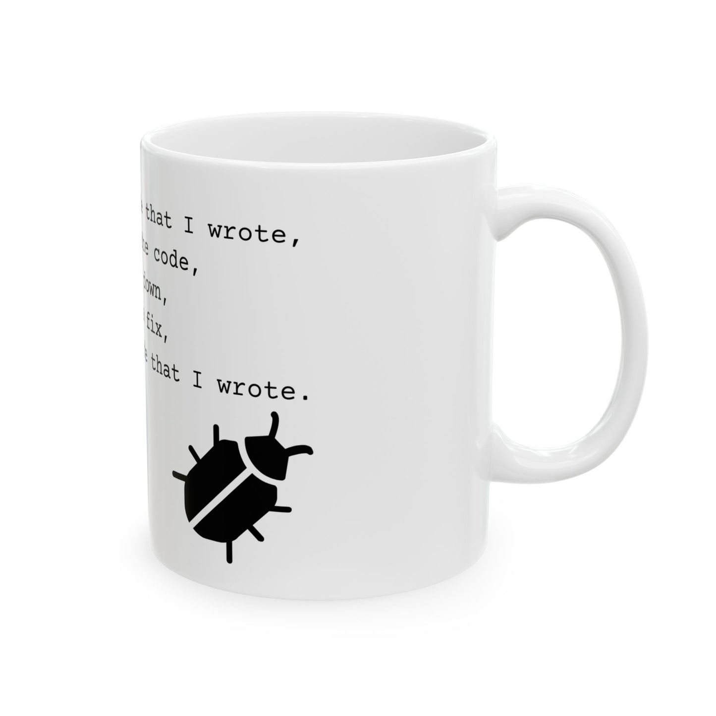 99 Bugs Mug - White