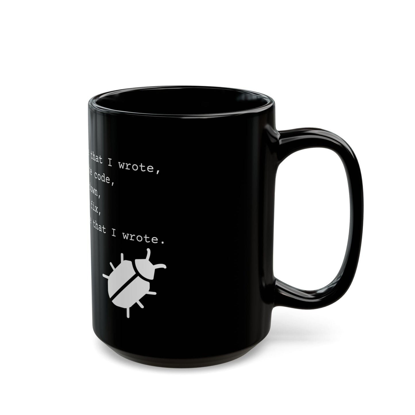 99 Bugs Mug - Black