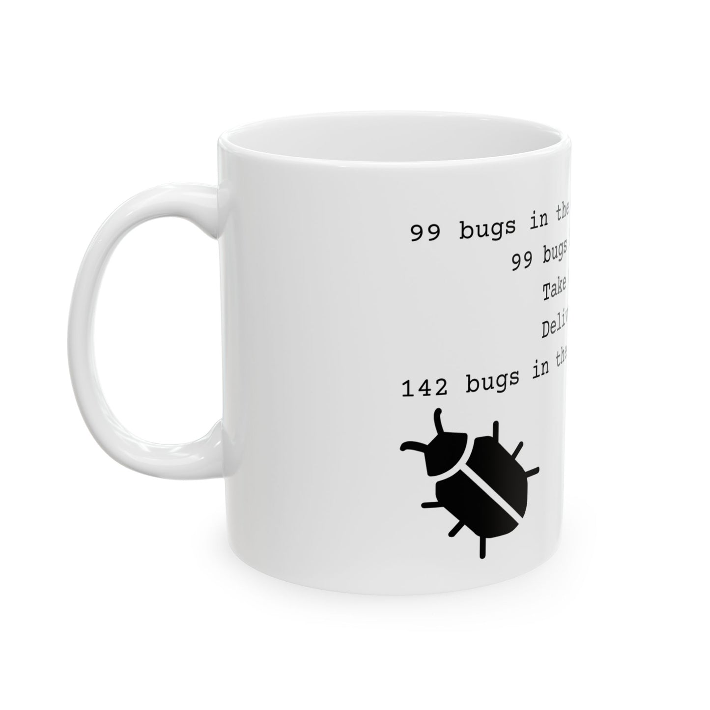 99 Bugs Mug - White