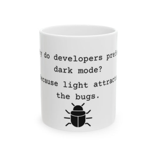 Dark Mode Mug - White V2